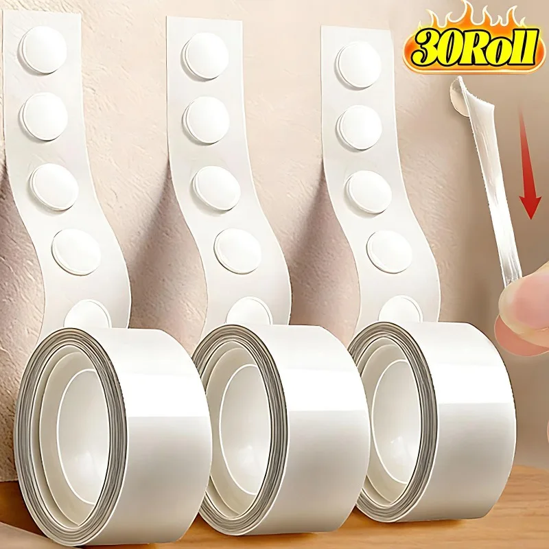 Clear Adhesive Double-Sided Dots for DIY Crafts and Decoration - Waterproof and No-Trace Stickers