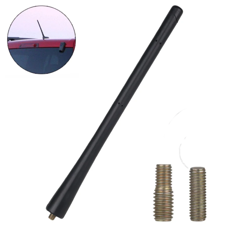 Antenne De Toit Universelle Pour Voiture - 9 Pouces (22cm) - Noir - Filetage M5 - Pour Radio AM/FM - Amélioration Réception