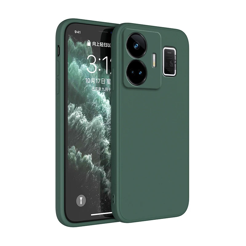 Original Shockproof Liquid Silicone Soft Phone Case with Camera Protection – Basic Back Cover