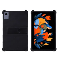 Enhanced Tablet Case with Adjustable Stand for 12.1 - inch Devices, Kids' Soft Protective Cover (Black)