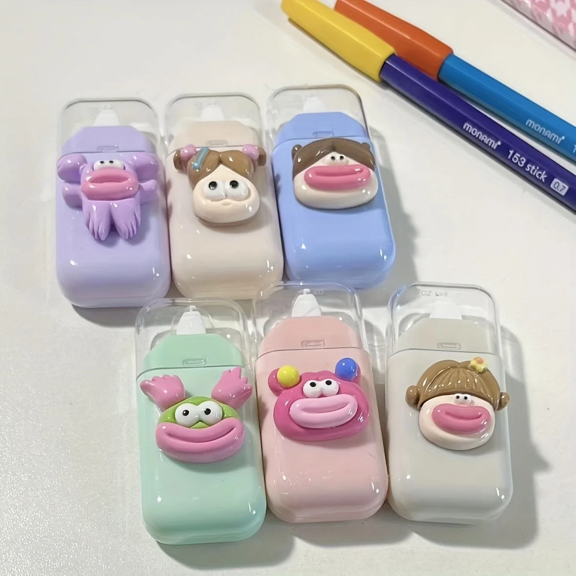 6pcs Correction Tape School Special Cute Change Mini Modification Portable Artifact Correction Tape