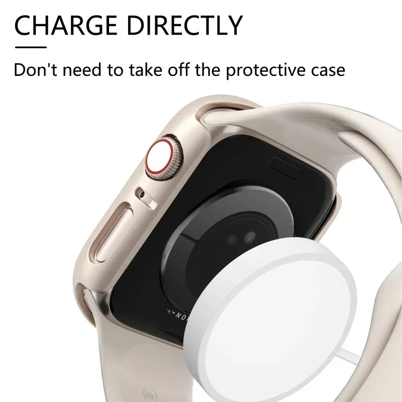 Premium Apple Watch Glass Protector, Case, and Strap Set
