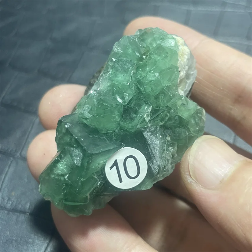 NEW! 100% Natural green fluorite rare octahedral fluorite mineral specimen  cluster Stones and crystals Healing crystal 5