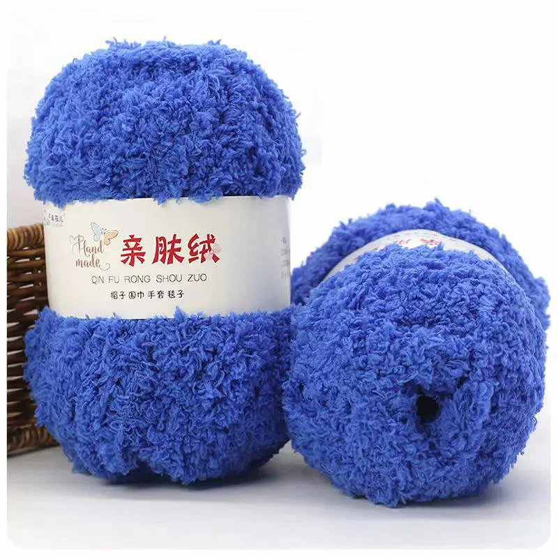 Luxurious Soft Chenille Yarn for DIY Knitting and Crochet Projects