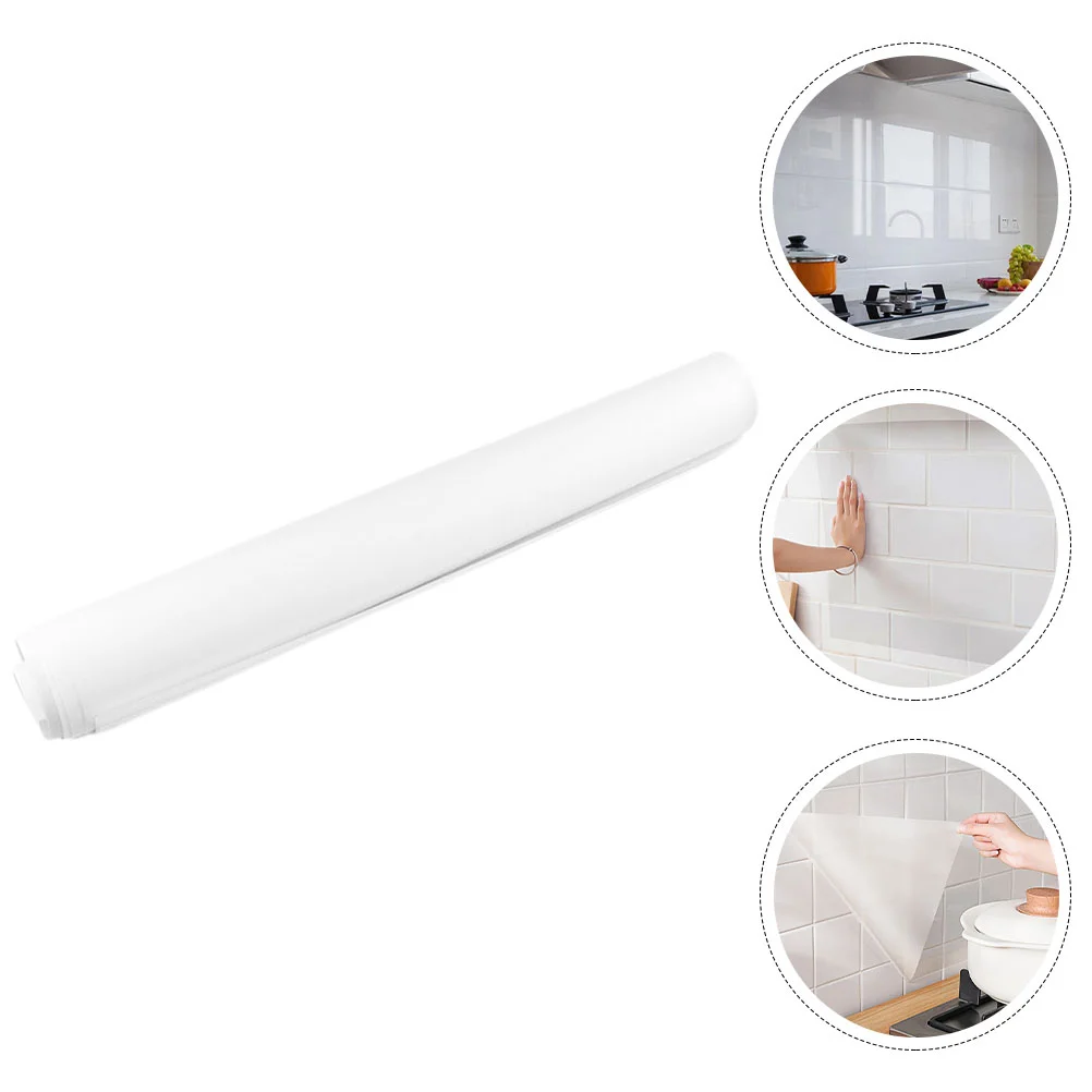 

Kitchen Backsplash Protector Clear Wall Stove Cabinet Peel Stick Pvc Trash Can Adhesive Countertop Covering