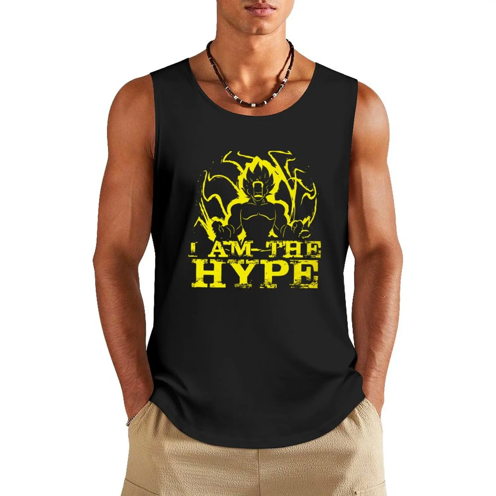 

I AM THE HYPE Tank Top Gym man Men gym sportswear gym training accessories
