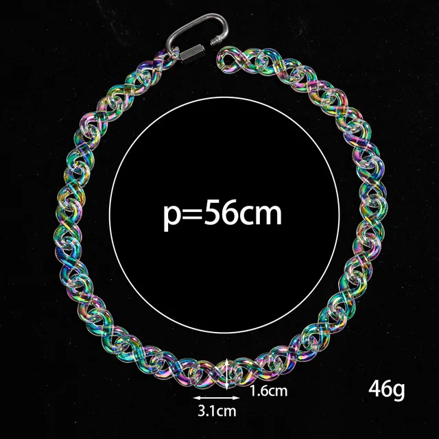 Iridescent Acrylic Chain Choker 2