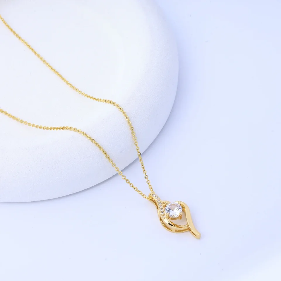 Vietnam Shajin Heart Shaped Diamond Pendant Jewelry