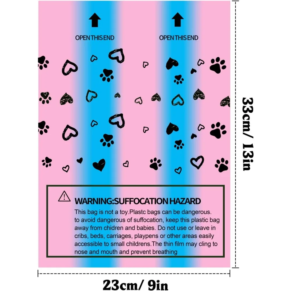 Dog Poop Bags Rolls Leak-Proof with Dispenser – 450 Count