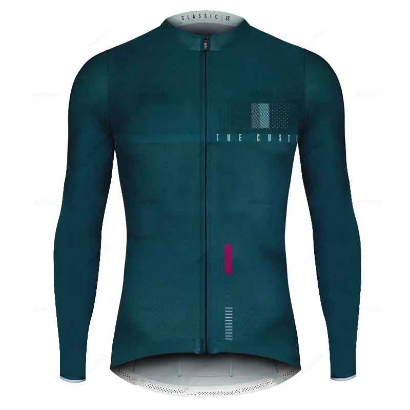 thumbnail image 1 of Nuevas camisetas de ciclismo de manga larga para hombre del equipo Wave Point 2025, ropa para bicicleta de montaña, ropa de secado rápido para bicicleta, ropa de ciclismo para hombre, 1 of 5