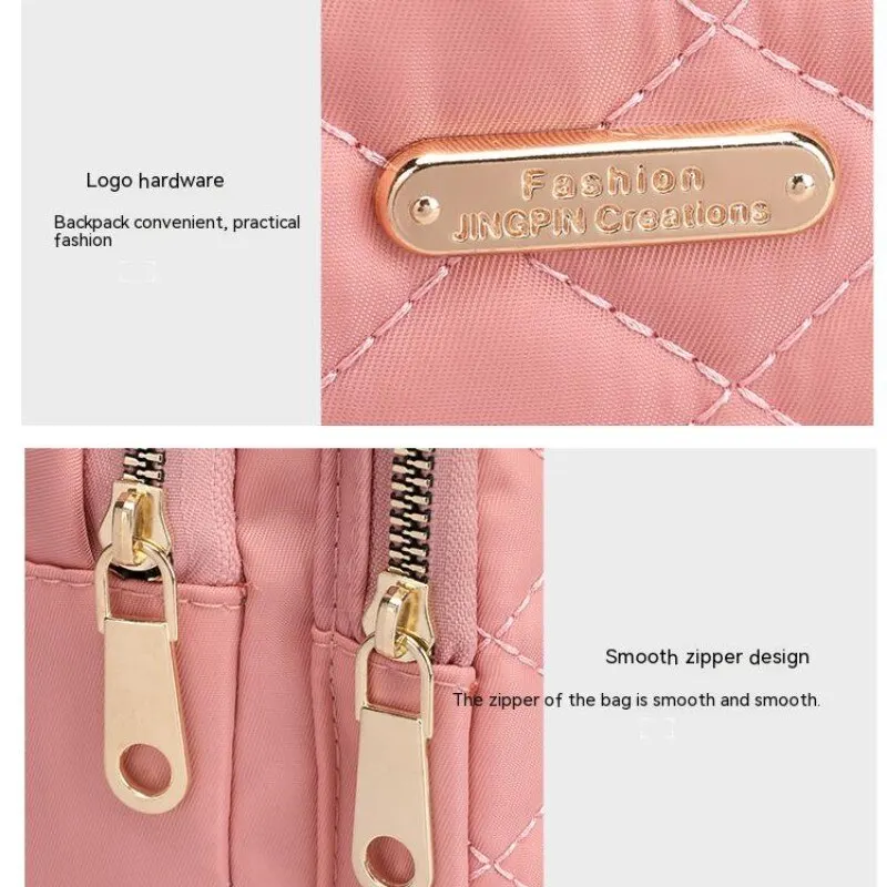 2025 New Korean Style Fashion Crossbody Bag Girls Sports Style Chest Bag Women’s Street Oxford Cloth Simple Versatile Chest Bag 5