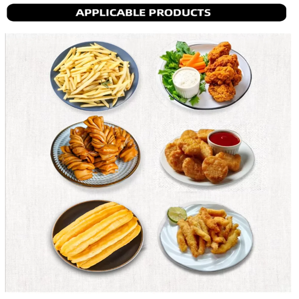 8L household commercial electric fryer, equipped with temperature control function, used for fried chicken, french fries 6