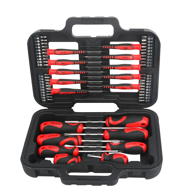 

58 pcs multifunctional household screwdriver cross recessed hexagon socket Torx screwdriver head and flower shaped screwdriver t
