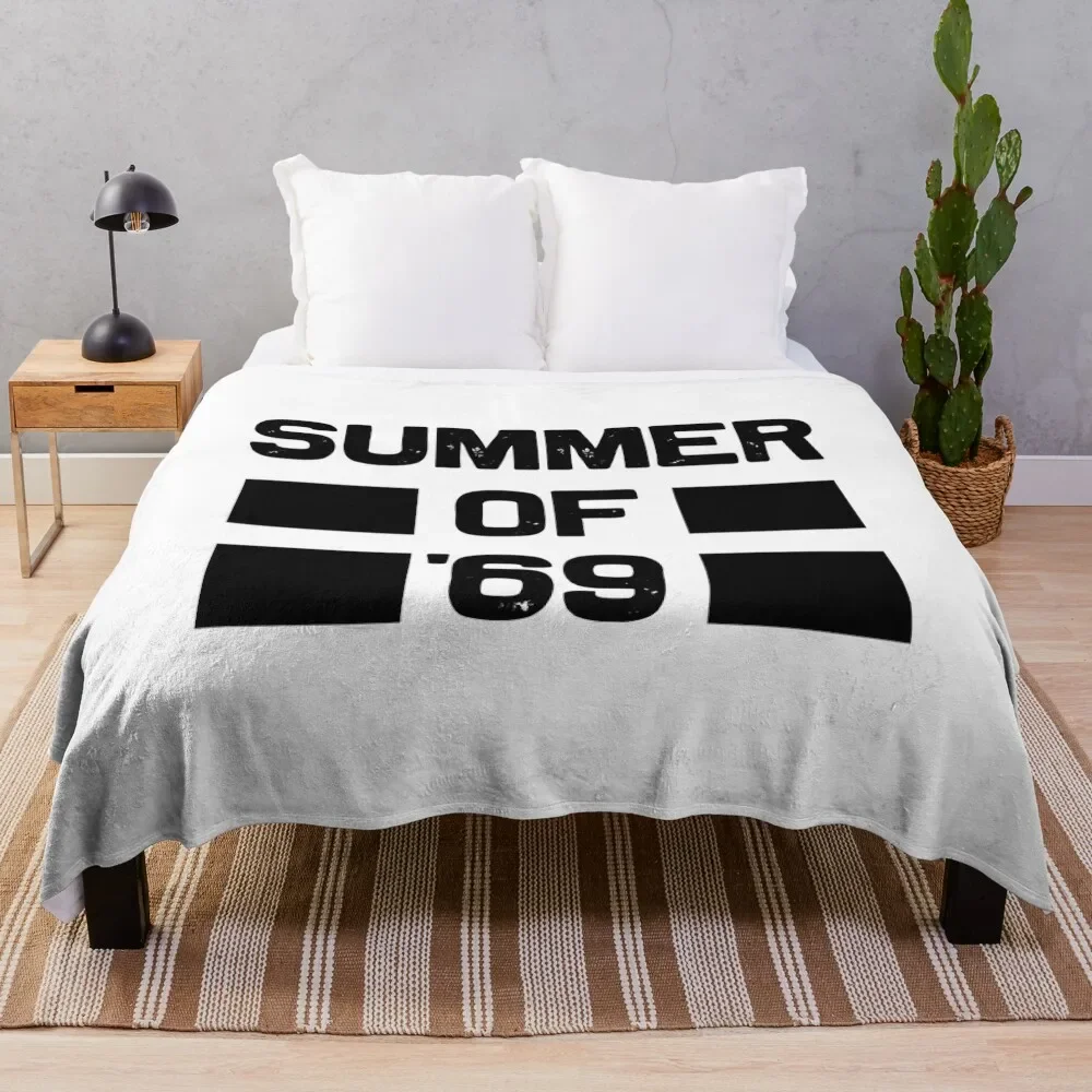 

Summer of &x27;69 Throw Blanket Soft Plush Plaid christmas gifts Summer Beddings Blankets