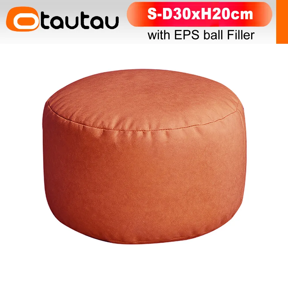 Description Picture 3 of itemOTAUTAU Small Round Faux Leather Ottoman Stool Beanbag Pouf Footstool Stuffed Bean Bag Footrest Floor Corner Seat Puff JD2KJB1C