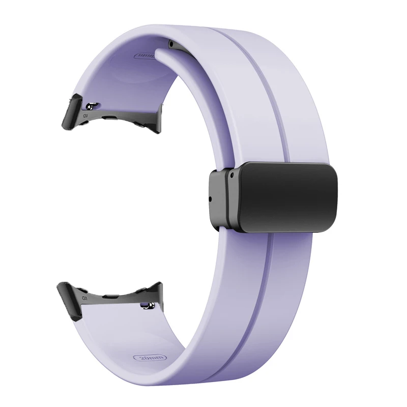 Silicone Magnetic Folding Buckle Sport Wristband Strap