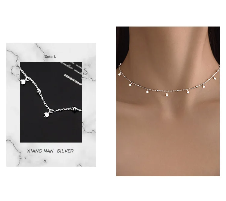 925 Sterling Silver Necklace Close-up