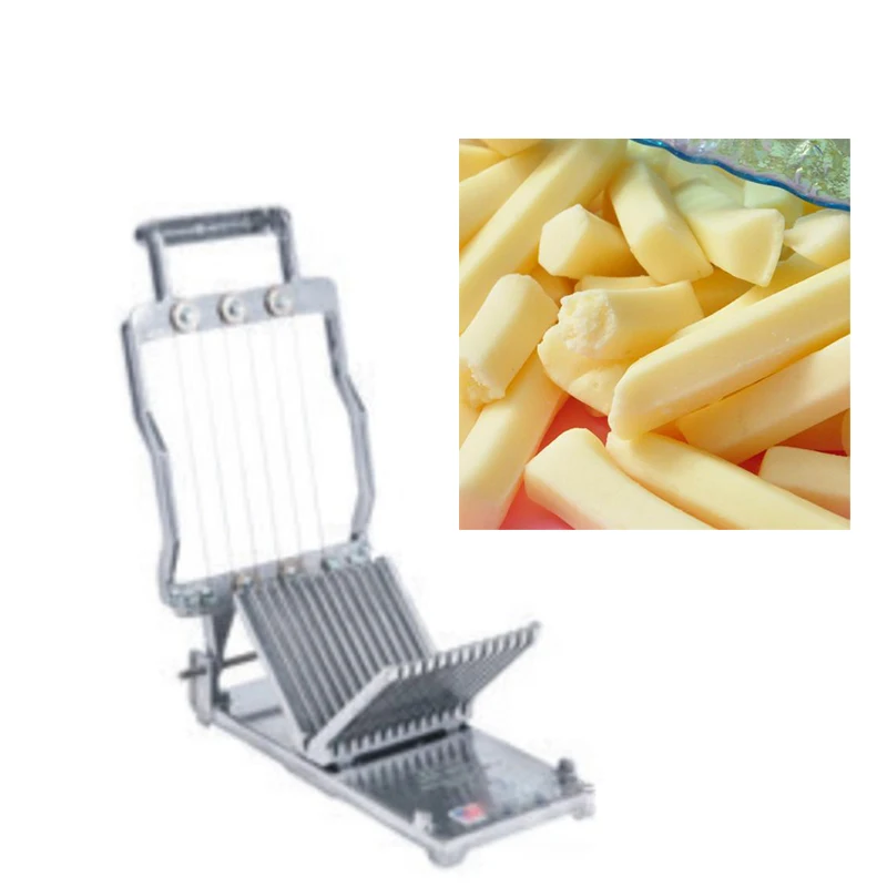 10-15kg/min Small Manual Cheese Cutting Machine, Suitable for Cheese Slicing, Dicing, Stainless Steel Structure Cheese Cutting