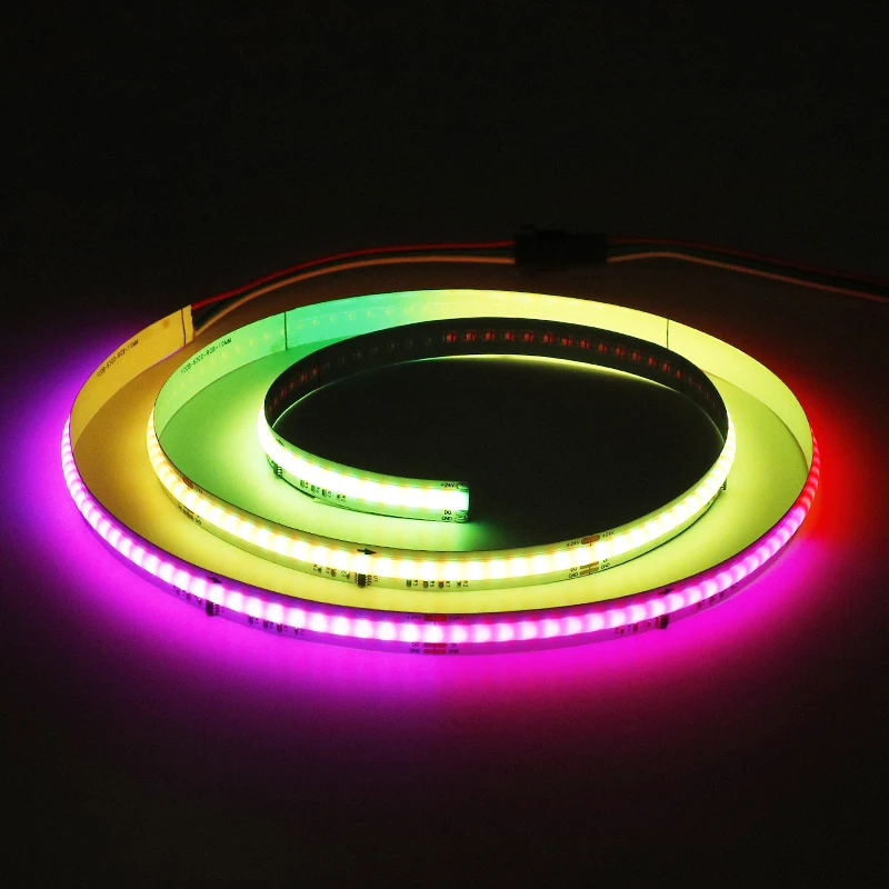 

Dream color Flowing COB LED Strip 24V Dimmable Flexible Addressable LED Strips Lights Full color RGB led strip