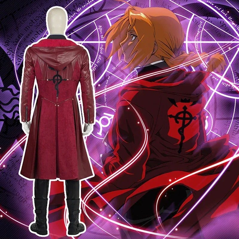 Fullmetal Alchemist-Inspired Edward Elric Military Uniform Cosplay Costume for Men