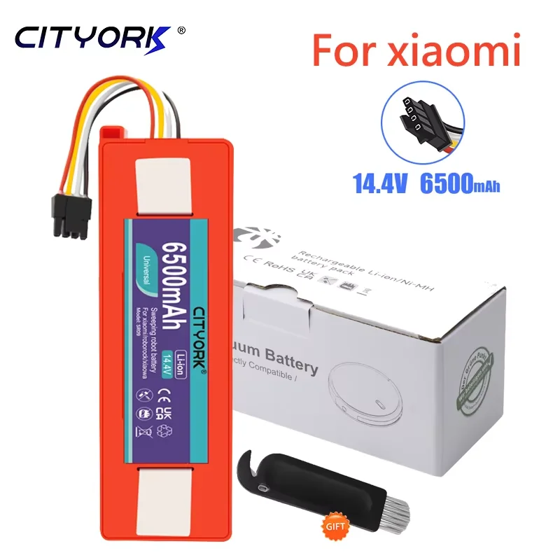 Ersatzakku Für Xiaomi Mijia 1C STYTJ01ZHM Staubsaugerroboter – 14.4V, 6500mAh (93.6Wh), Li-ion, Mit Schutzschaltung
