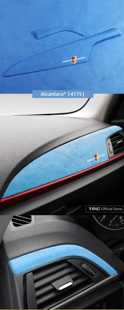 YWTNB Decorazione del Telaio del Pannello dell'auto per BMW F20 F21 F22  2012-2019 Serie 1 Avvolgimento in Alcantara Tastiera multimediale per Auto  Copertura in ABS Rivestimenti Interni Adesivi per au : 