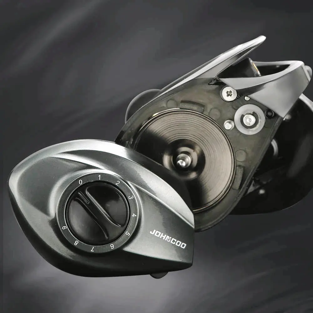 Köder guss rolle Metall körper 15kg max Drag 8 + 1 Lager Aluminium rahmen Süßwasser Salzwasser Angel rolle – Detail 3