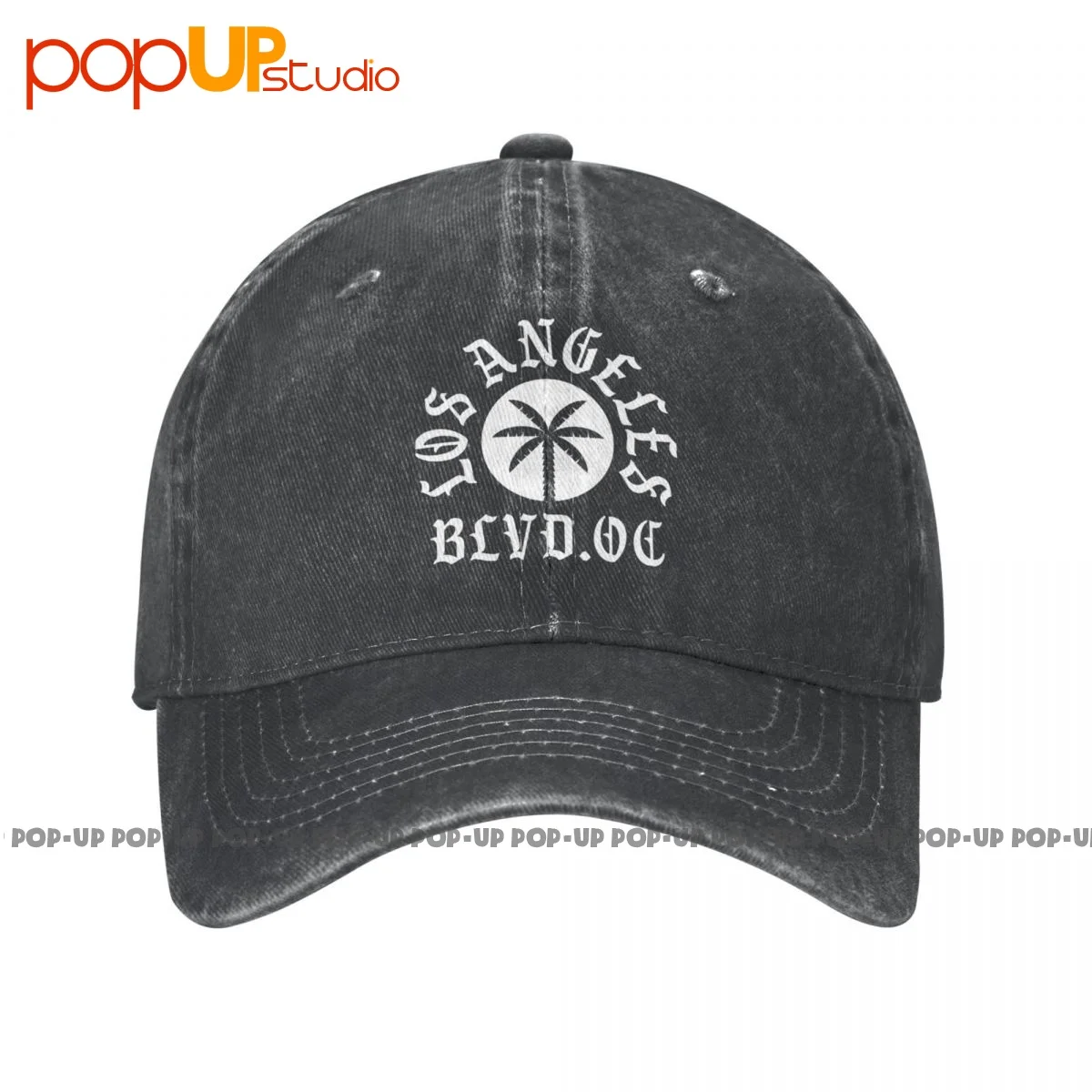 Los Angeles 2Ft Boulevard Underground Tattoo Palme P-259 Denim Lavato Berretto Da Baseball Cappelli Da Camionista Nuovo