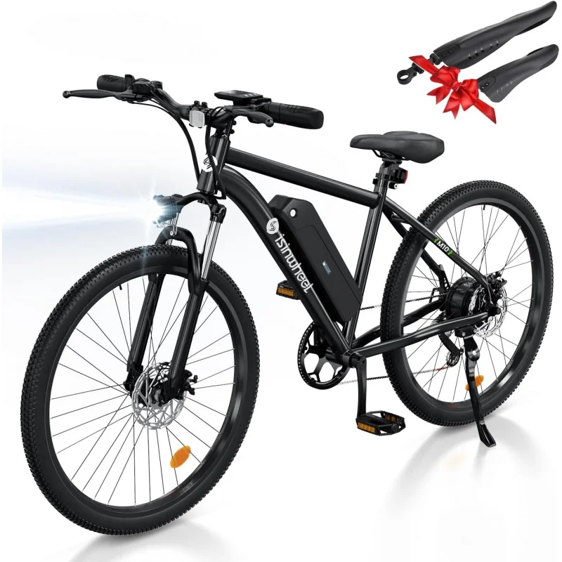 Electric Bicycle Electric Bike Qisinwheel M10 Adult 500W 26" Commuting 20MPH Max Range 55 Miles Removable Battery