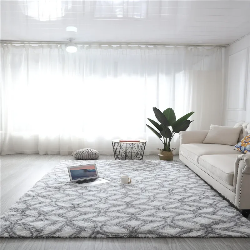 thumbnail image 1 of Alfombra gruesa para sala de estar, alfombra de felpa esponjosa, alfombra para dormitorio de niños, alfombra para ventana, mesita de noche, decoración del hogar, alfombra de terciopelo suave para el s, 1 of 5