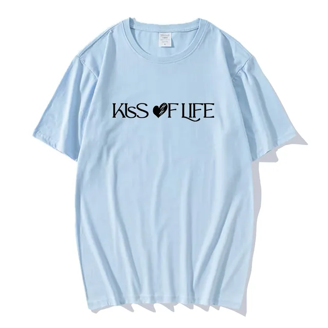 アイドル kiss of life tshirt キスオブライフミダスタッチ Tシャツ 2024 新アルバムおかしい