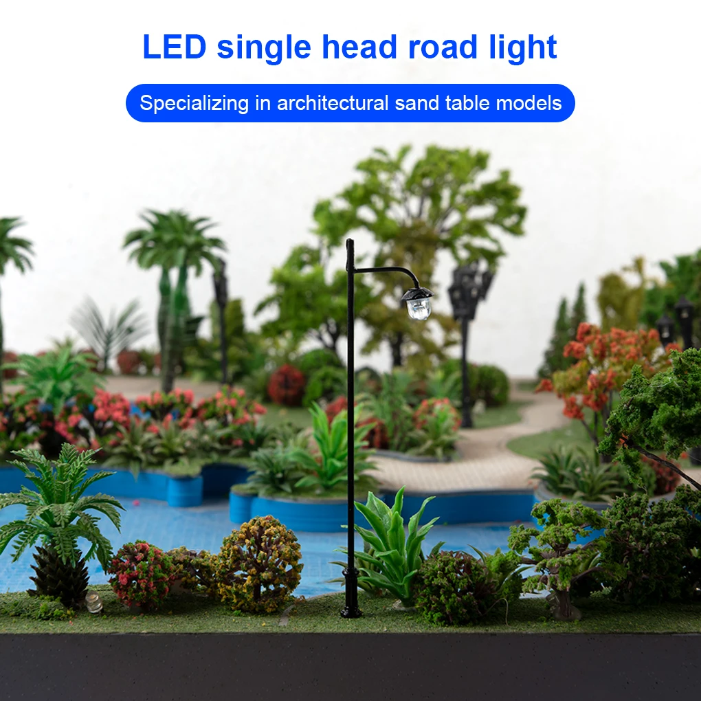 

1 87 Street Lamps 3V 12V Model Making Layout Soft Lamp Warm White Light for Miniature Courtyard Park Garden Lighting