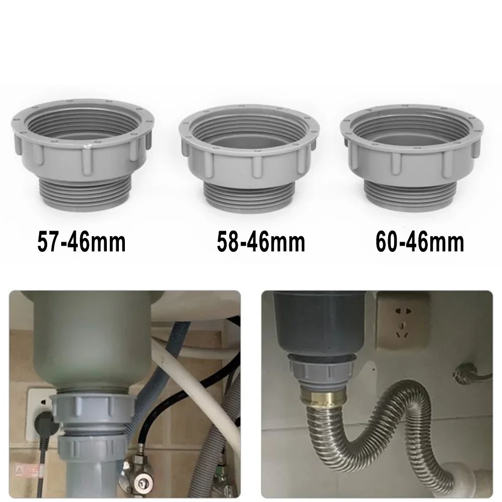 Kitchen Sink Dish Basin Adapter Reducer Drain Pipe Dipe Anti-overflow Adapter Joint Thread Hose Connector Kitchen Accessories