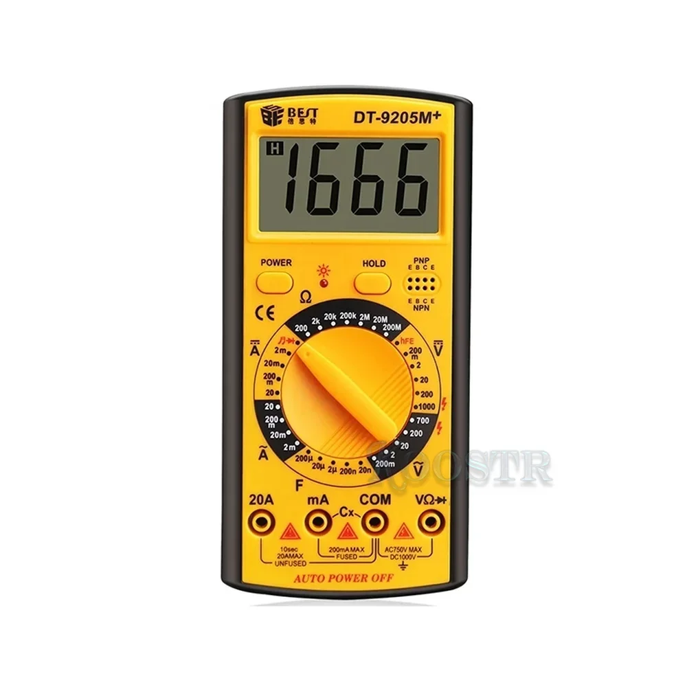 BEST DT-9205M+ Multimeter Upgraded version Handheld LCD Screen Digital Multimeter With buzzer Test Meter