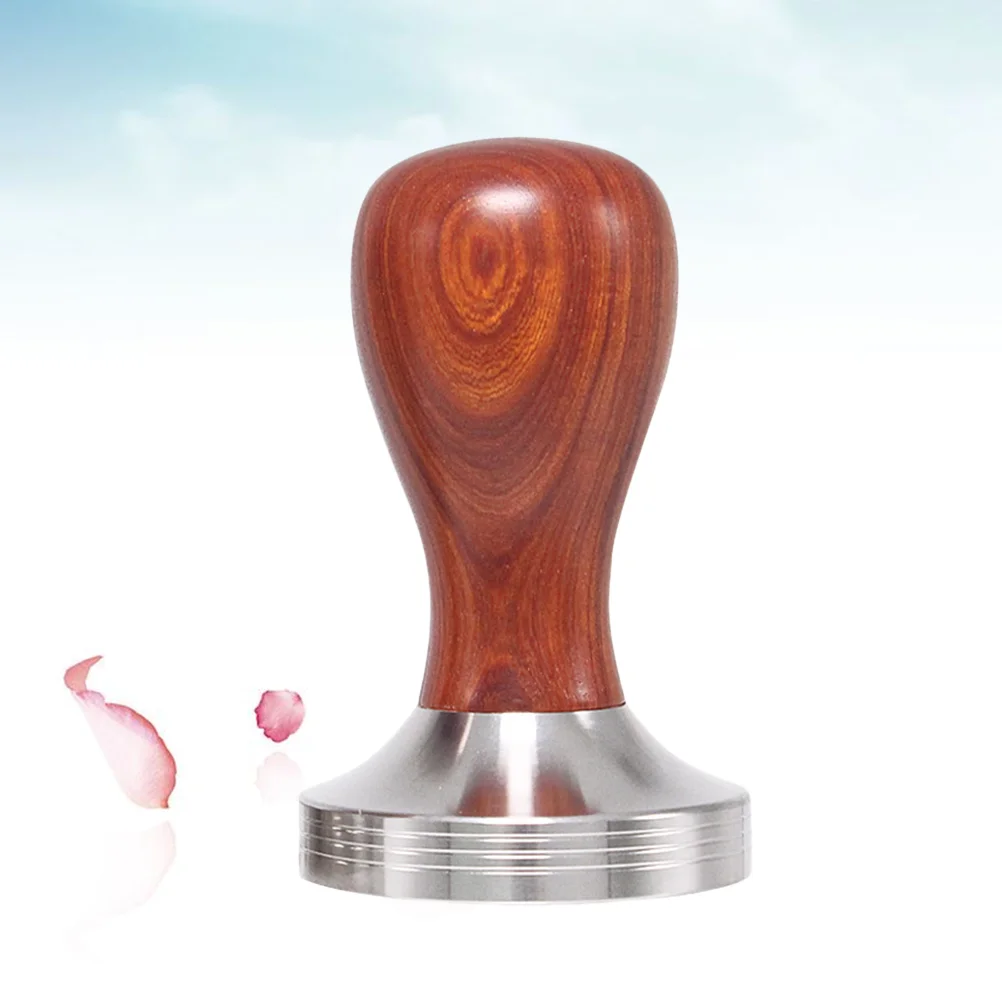 

Coffee Tamper Handheld Grinder Makers Stainless Steel Bamboo 49mm Espresso Machine