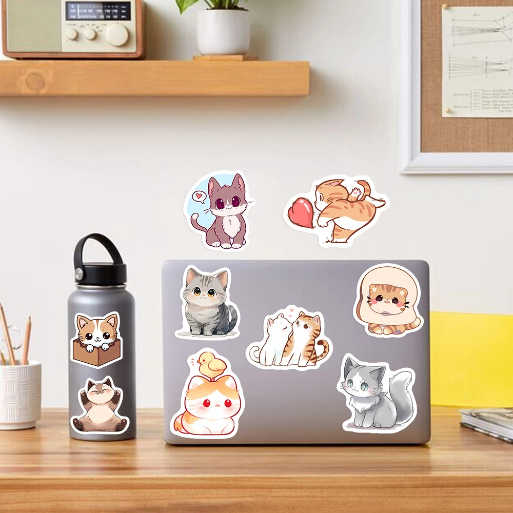 Adesivi a Forma Di Animali, 100 Pezzi, Simpatici Animali Kawaii