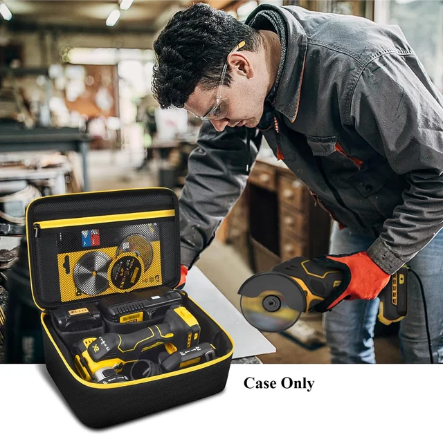 Bag Compatible with DEWALT 20V MAX Cut Off Tool 3 in 1 Brushless (DCS438B), Storage Case Carrying Holder Organizer 6