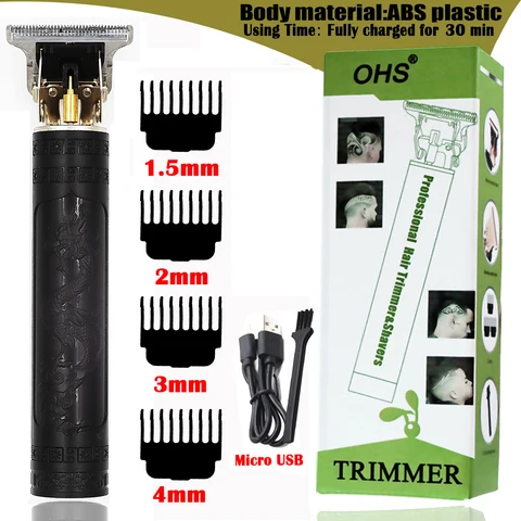 Trimmer Barber Hair Clipper Cordless Hair Cutting Machine Beard Trimmer Shaving Machine Wireless Electric Razor Men Shaver