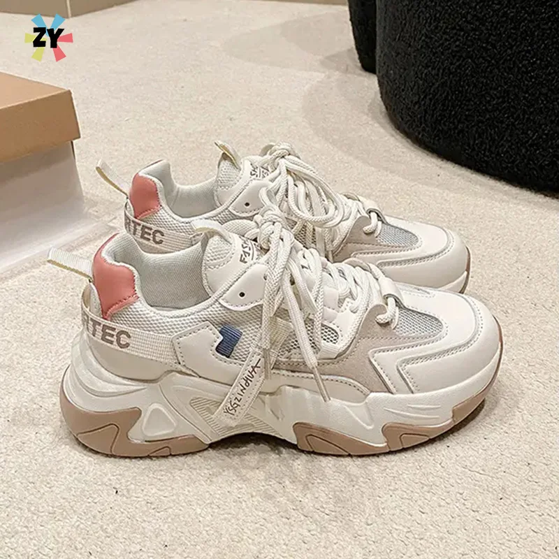 

Women Summer Mesh Sports Shoes Chunky Platform Sneaker Wedges Female Casual Tide Non-slip Classic Running Shoe Outdoor ventilate