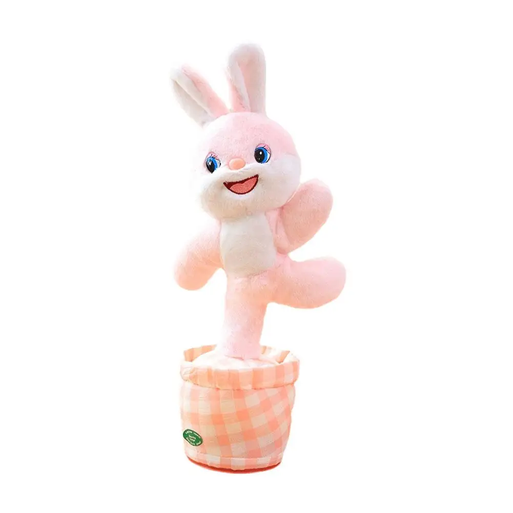 Singing Plush Toy Baby Learns To Talk Squirms Dances Bunny Music Plays Soft Doll Gift Children's Birthday And Dances B3W6