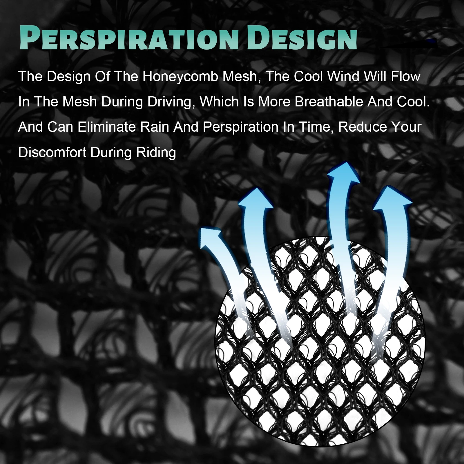 오토바이 미끄럼 방지 메쉬 원단 통기성 시트 커버 쿠션, 혼다 CB650F CBR 650F CB650F cb650f