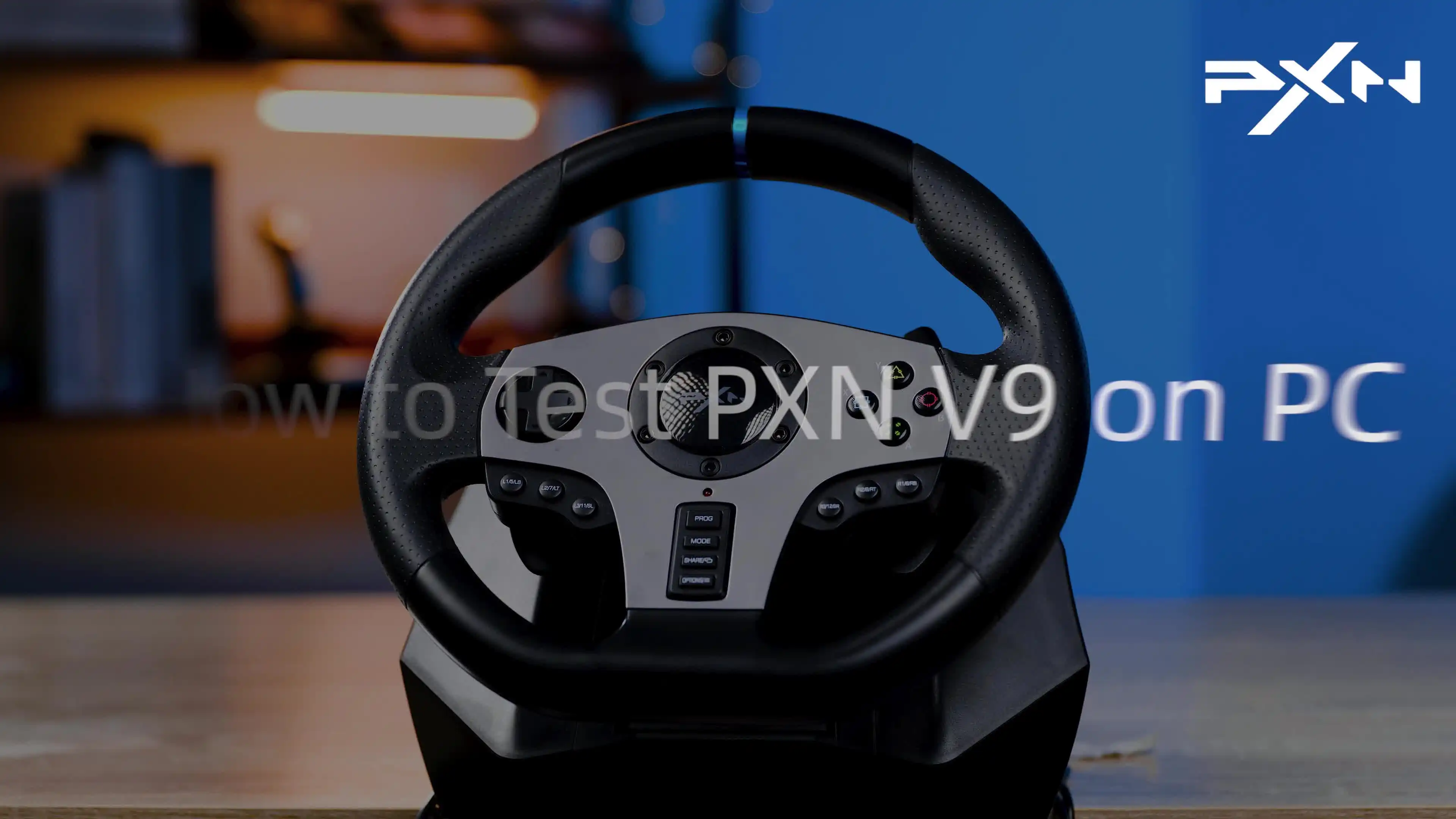 PXN V9 レーシングホイールハンコン ステアリングコントローラー Amazon.com: PXN Racing Wheel - Steering Wheel V9 Driving
