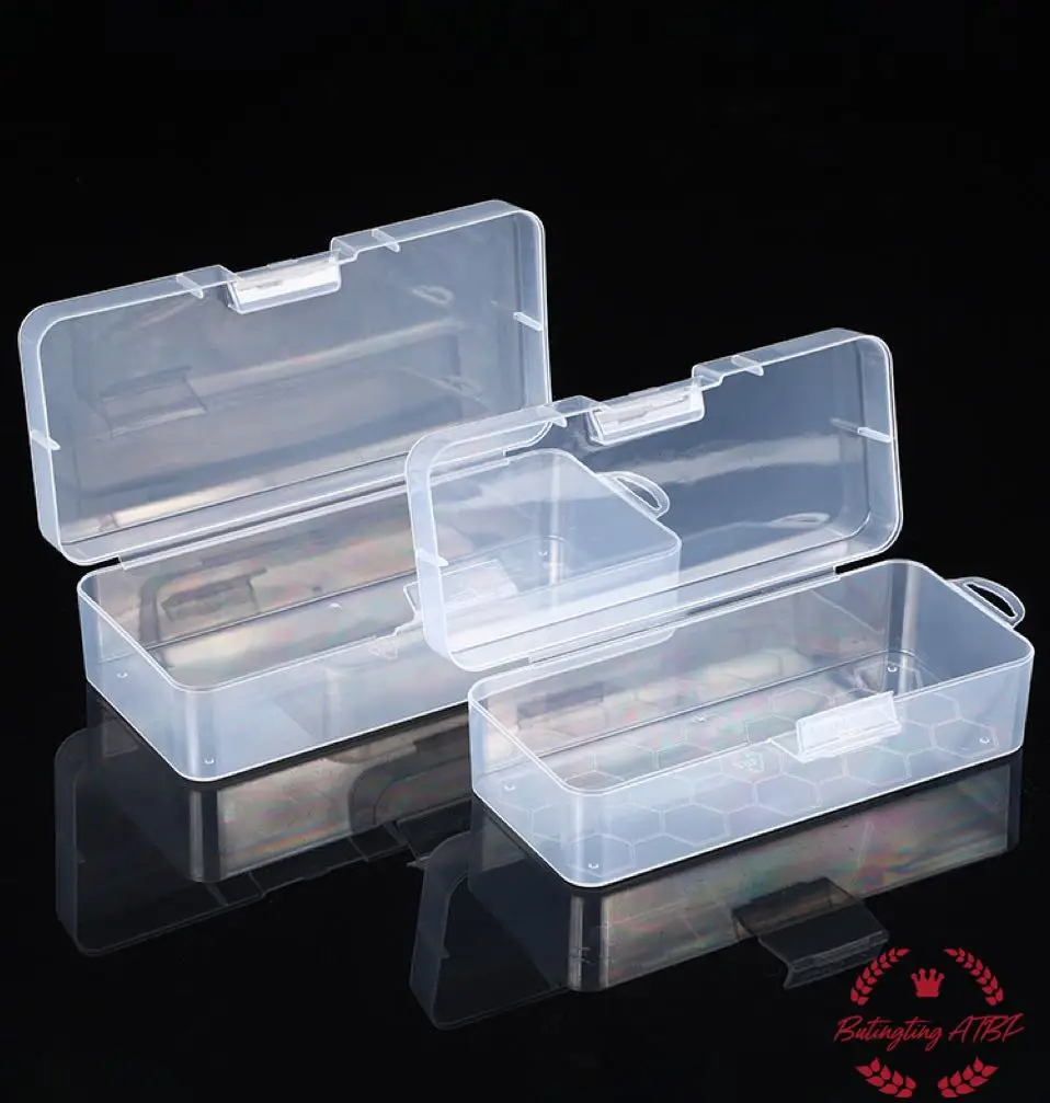부품 보관 상자 일반 투명 보관 상자 직사각형 낚시 장비 및 하드웨어 액세서리 정리 상자 3가지 크기 선택 가능