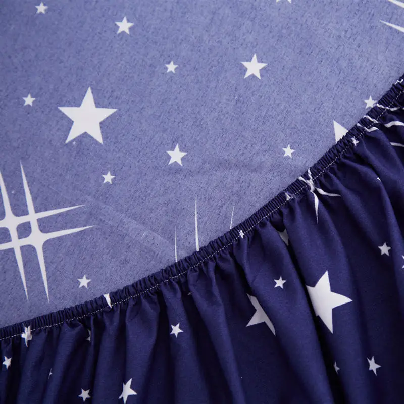 Description Picture 6 of item1pc Printed Cotton Fitted Sheet Mattress Cover Sheets For Bed Four Corners With Elastic Band Bed Sheet(No Pillowcases)bed cover