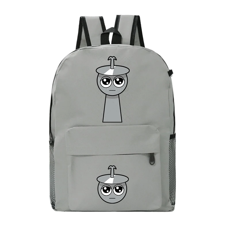 Sprunki Students Cartoon School Backpack Sprunki Game Pattern Multi-function Primary Schoolbag Sprunki Game Mochilas Masculinas