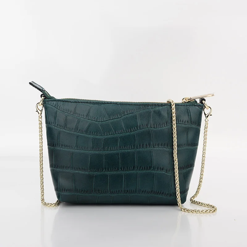 Genuine Leather Women's Handbags casual small zipper Purse Ladies Shoulder bag Soft leather Crossbody Bags - 图片 3