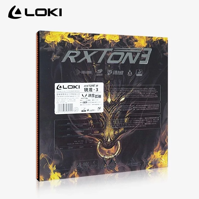 Table Tennis Rubber Table Tennis Equipment Original LOKI RXTON 3 Red Sticky PRO Table Tennis Rubber Ping Pong Rubber Sponge Table Tenis Cake Sponge Ping Pong Accessories