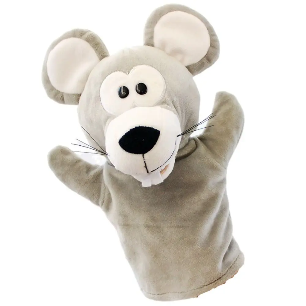 Animal Hand Finger Puppet Plushed Doll Educational Baby Toys Fox Bear Simulator Soft Stuffed Toys Anime Doll Game For Girls