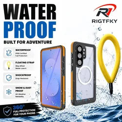 Ultimate Waterproof Full - Body Protective Case - Galaxy S26 Ultra (Orange)