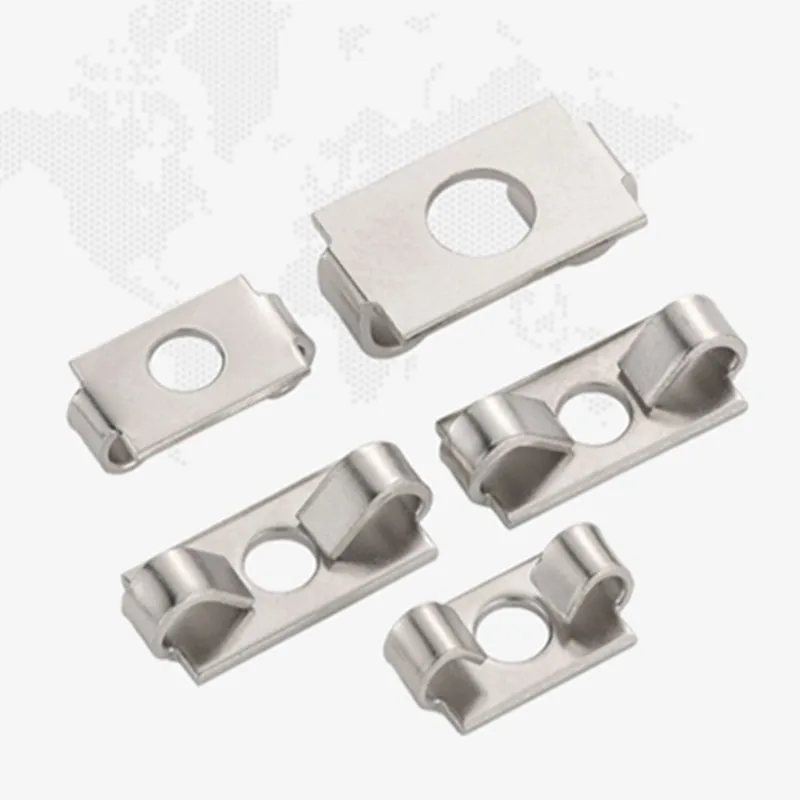 Conector elástico de resorte serie 2020, 3030, 4040, 4545, accesorios de perfil de aluminio, sujetador de ajuste incorporado, 50 Uds./lote